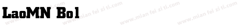 LaoMN Bold字体转换